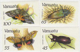 Vanuatu-1987 Insects 457-460 MNH - Vanuatu (1980-...)