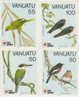 Vanuatu-1991 Phila Nippon 91 Birds 542-545MNH - Vanuatu (1980-...)