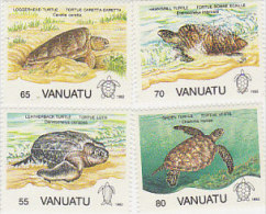 Vanuatu-1992 Turtles 577-580  MNH - Vanuatu (1980-...)