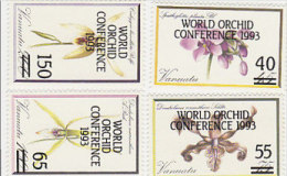 Vanuatu-1993 World Orchids Conference 586-589 MNH - Vanuatu (1980-...)