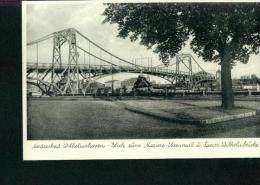 Wilhelmshaven Blick Zum Marine Ehrenmal Und Kaiser-Wilhelm.Brücke Sw 30er - Wilhelmshaven