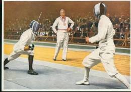 Olympia 1932 Los Angeles Werk 6 Nr. 142 Gruppe 22 Säbelfechten G. Gaudini Italia - Fencing