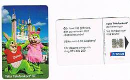 SVEZIA (SWEDEN) - TELIA  (CHIP) - 1994 LISEBERG - USED °- RIF. 7595 - Games