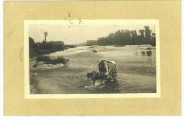 CARTOLINA - FIUME TEVERE - GUADO DI CARROZZA CON CAVALLO - LAZIO  -  VIAGGIATA 1909 - RARA - Fiume Tevere