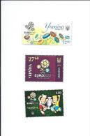 UkN1244-46 - RARE Edition Limitée - UKRAINE 2012 - Les 3 TIMBRES N° 1244 à 1246 (YT) Neuf** - Football Euro 2012 UKRAINE - Championnat D'Europe (UEFA)