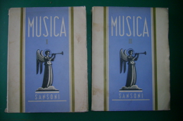 PFH/11 2 Vol. MUSICA Sansoni Ed.1942/OPERA/ROSSINI/MONTEVERDI/TEATRI/SCENOGRAFIE - Film En Muziek