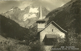 KANDERSTEG   KATHOLISCHE  KIRCHE MIT  BLUMLISALP  4048 - Kandersteg