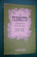 PFH/20 IL TESORETTO ALMANACCO DELLO SPECCHIO Mondadori 1940 - Old