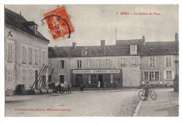 Héry , Le Centre Du Pays, 1912, Animée, Karl Guillot, Migennes-Laroche, N° 9, établissements économiques Troyens - Hery