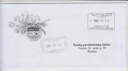 Lithuania  Private Postal Service 2005.12.23 Letter Send To Parachuting Club - Fallschirmspringen