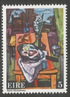 Ireland. 1974 Contemporary Irish Art (6th Series). "Kitchens Table" Norah McGuiness. 5p MNH - Unused Stamps