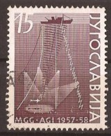 1958 X 869  JUGOSLAVIJA GEOPHYSIKA USED FAUNA NAVI - Oblitérés