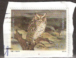 Timbre Israël Y&T N°996 (1) Oblitéré.  Hibou - Usados (sin Tab)