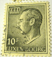 Luxembourg 1965 Grand Duke Jean 10f - Used - Used Stamps