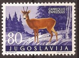 1960 X 917-25  JUGOSLAVIJA  FAUNA   CAPREOLUS    MNH - Unused Stamps