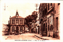 61 MOULINS LA MARCHE - Place De La Mairie - Moulins La Marche