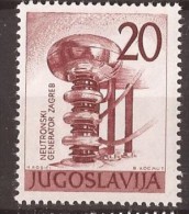 1960 X 927-29   JUGOSLAVIJA  ENERGIA  Atomic Physics  Neutron Generator CROAZIA ZAGREB    MNH - Nuovi