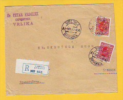 Old Letter - Yugoslavia, Croatia, Vrlika - Covers & Documents