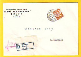 Old Letter - Yugoslavia, Croatia, Šibenik - Storia Postale