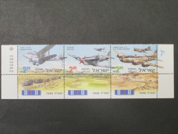 ISRAEL 1998 WAR OF INDEPENDANCE AIRCRAFT MINT SET - Unused Stamps (with Tabs)