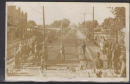 O) 1914 UNITED STATES,POST CARD , FORCES PREPARING TO INVADE MEXICO PASO TEXAS BRIDGE. BLACK AND WHITE.- - Neufs