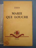 SIMENON - Marie Qui Louche  - Service De Presse 1952 - Simenon
