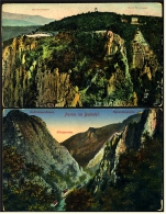 2 X Bodetal Im Harz   -  Hexentanzplatz  -  Rosstrappe -  Bei Treseburg Thale  ,  Ansichtskarten Ca.1910  (1892) - Thale