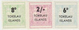 Tokelau-1966 New Zealand Fiscals Overprinted 6-8 MNH - Tokelau
