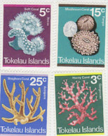 Tokelau-1973 Corals 37-40 MNH Set - Tokelau