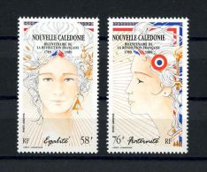 Nlle CALEDONIE 1989 PA N° 261/262 ** Neufs = MNH Superbes Cote 8 € Arts, Révolution Française Figures Allégoriques - Neufs