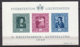 B1941 - LIECHTENSTEIN BF Yv N°8 ** - Blocs & Feuillets