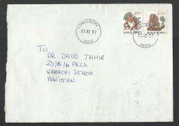 Animal, Airmail, Norge - Norway To Pakistan, 1992, Beleg Mit Sonderstempel Polarcircle - Gebraucht