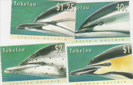 Tokelau-1996 Dolphins 228-231 MNH - Tokelau