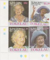 Tokelau-2000 Queen Mother 100 Years 284-287 MNH - Tokelau