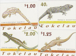 Tokelau-2001 Lizards 288-291 MNH - Tokelau