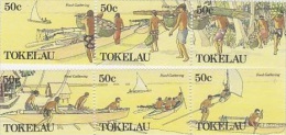 Tokelau-1989 Food Gathering 163-164a-c MNH - Tokelau