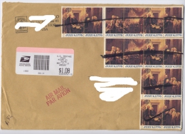 USA 1976 INDIPENDENCE War HISTORY Washington Registered Mail Complete Cover - Brieven En Documenten