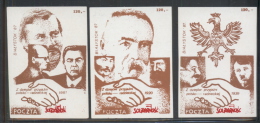 POLAND SOLIDARNOSC SOLIDARITY 1987 SATIRE POLISH SOVIET RUSSIA FRIENDS WW1 WW2 1981 Pilsudski Walesa Stalin Hitler USSR - 1. Weltkrieg