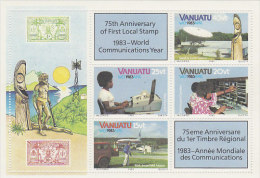 Vanuatu-1983 World Communication Year 363a MS MNH - Vanuatu (1980-...)