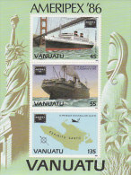 Vanuatu-1986 AMERIPEX'86 Souvenir Sheet 421a MS  MNH - Vanuatu (1980-...)