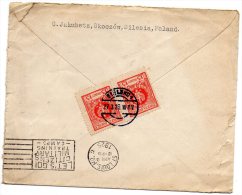 Poland 1925 Cover Mailed To USA - Storia Postale