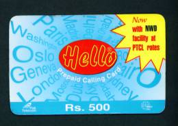 PAKISTAN - Remote Phonecard As Scan - Pakistán