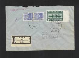 Österreich R-Brief 1937 Wien Nach Magdeburg - Brieven En Documenten