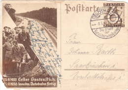 POSTCARD STATIONERY, ENTIRE POSTAUX,DEUTCHE,HITLER, PROPAGANDA COMMUNISTE, 1937, GERMANY - Postcards - Used