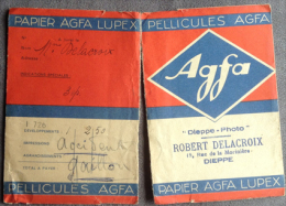 Pochette - AGFA - Robert Delacroix - Moitié Découpé - RARE - Materiaal & Toebehoren