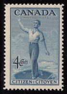 Canada MNH Scott #275 4c Canadian Citizenship - 80th Ann Confederation - Unused Stamps