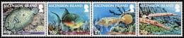 Ascension Island - 2012 - Reef Fish, Part 2 - Mint Se-tenant Stamp Strip - Ascension (Ile De L')