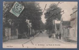91 ESSONNE - CP ANIMEE ST CHERON - LA ROUTE DE DOURDAN - EDITION MIGNON N° 11 - CIRCULEE EN 1906 - Saint Cheron