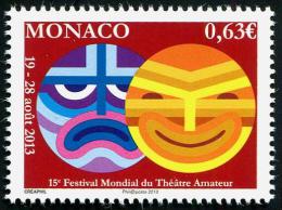 MONACO - 2013 - Festival Du Théatre Amateur - 1v Neufs // Mnh - Unused Stamps