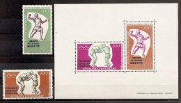 JUEGOS OLÍMPICOS - REPÚBLICA CENTROAFRICANA 1972 - Yvert #A105/06+H8 - MNH ** - Summer 1972: Munich